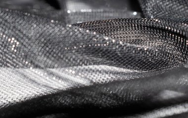 Tasarım için renk renkleriyle parıldayan materyalin dokusu gri arkaplan pulları