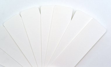 Çiçekler için boş palet, beyaz arkaplanda suluboya beyaz kağıt.