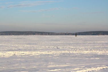 Buz balıkçılık için Fishermans