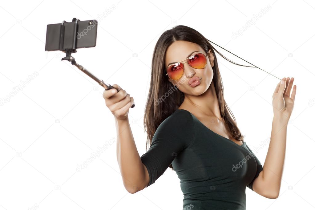 selfie with monopod