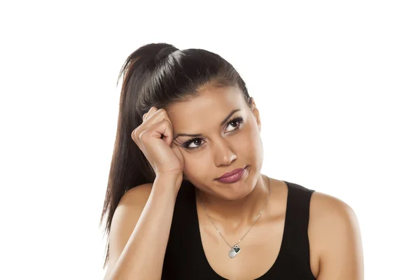 Bored and lonely dark skinned women — Stock Photo, Image