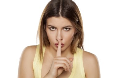 sessizlik için jest