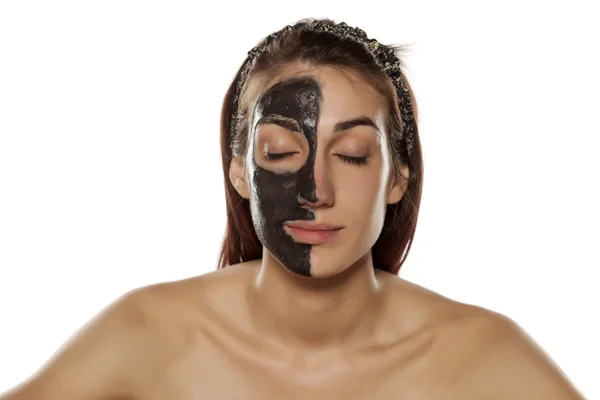 Cilt Bakımı - yüz maskesi — Stok fotoğraf