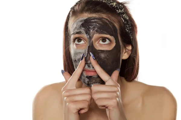 Huidverzorging - gezichtsmasker — Stockfoto