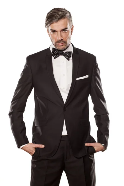 Man in black suit — Stock Photo, Image