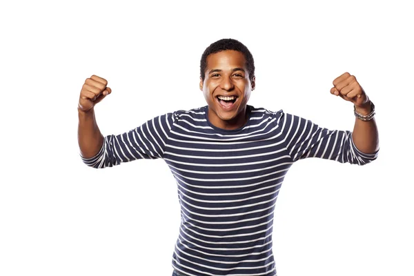 Happy dark-skinned man — Stock Photo, Image