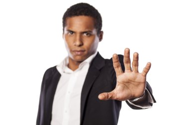 Koyu tenli işadamı