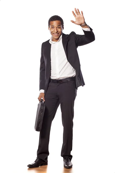 Dark-skinned businessman — Stock Photo, Image