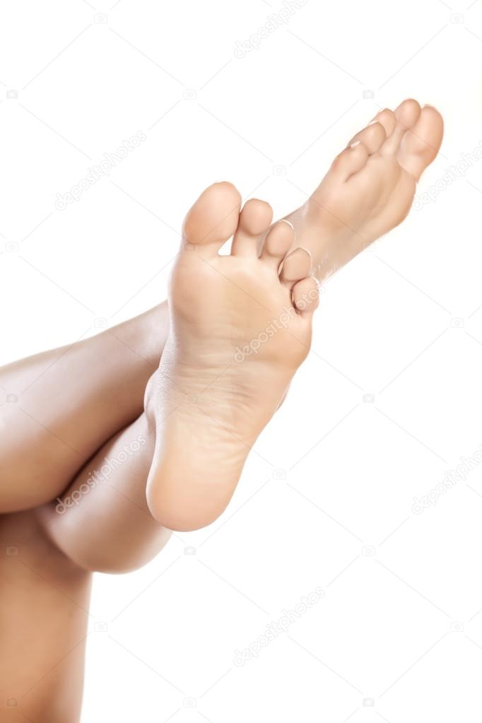 Woman's bare feet