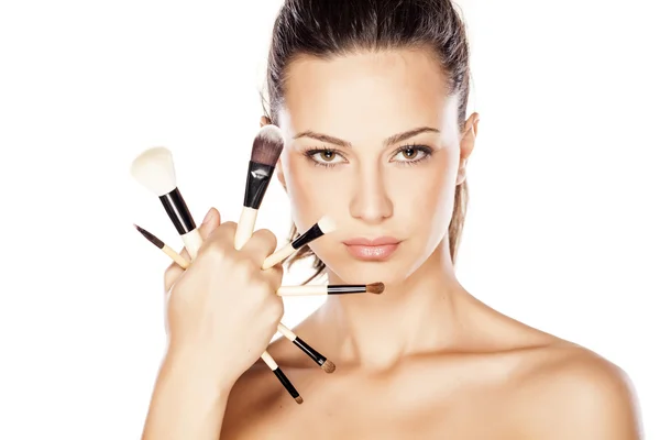 Pennelli per trucco — Foto Stock