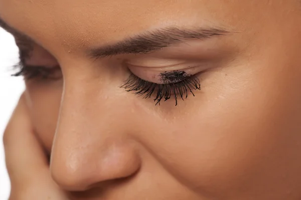 Smudged mascara — Stock Photo, Image