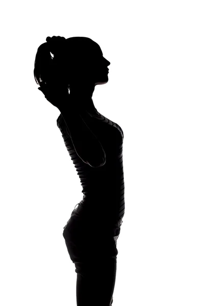 Silhouette de femme — Photo