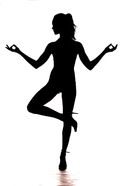 Woman's silhouette — Stock Photo, Image
