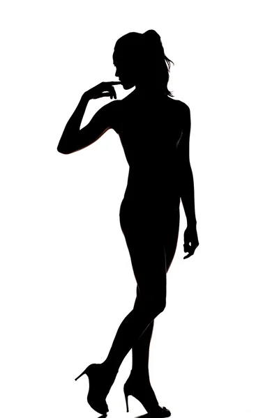 Vrouw silhouet — Stockfoto