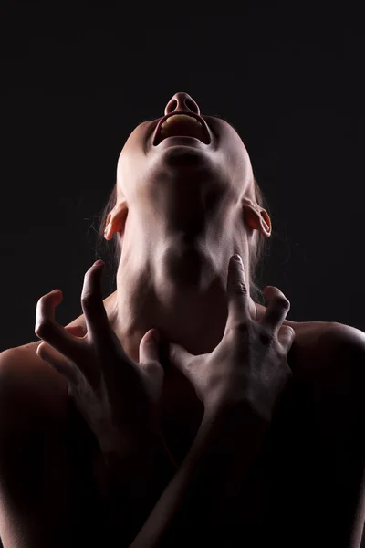 Screaming woman — Stock Photo, Image