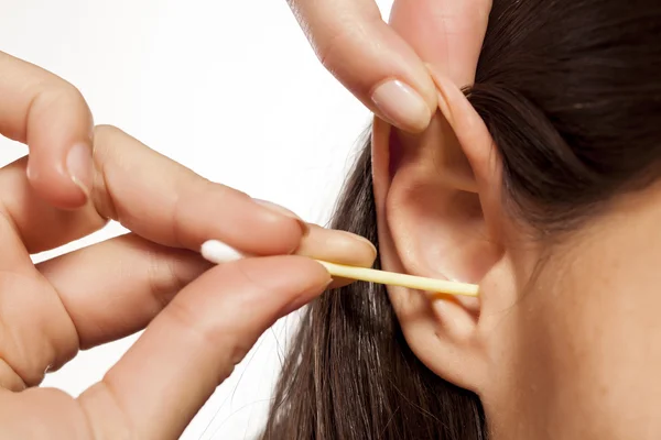 Ears hygiene — Stock Photo, Image