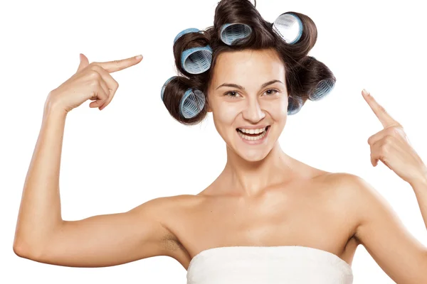 Hair curlers — Stock Photo, Image