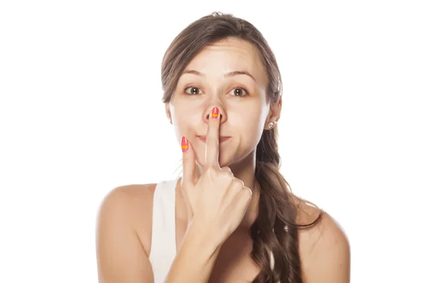 Nose lifting — Stock Photo, Image