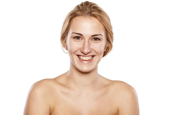 Blonde without makeup — Stock Photo, Image