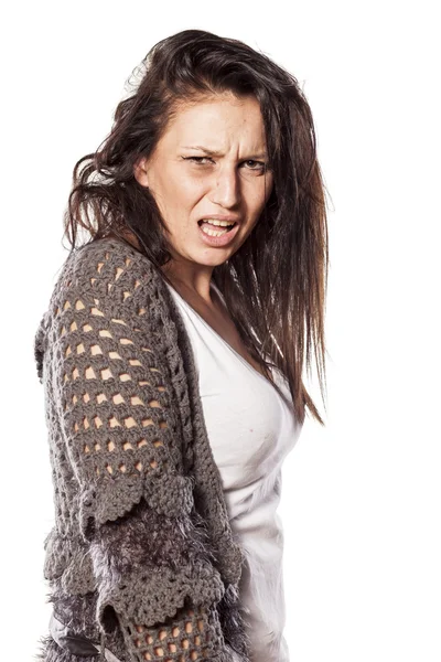 Psychotic woman — Stock Photo, Image