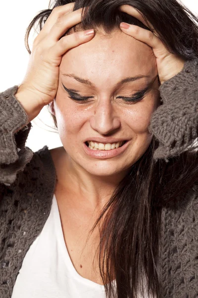 Psychotic woman — Stock Photo, Image