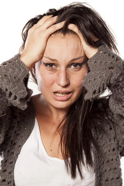 Mujer depresiva — Foto de Stock