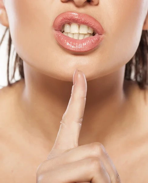 Gesto di silenzio — Foto Stock