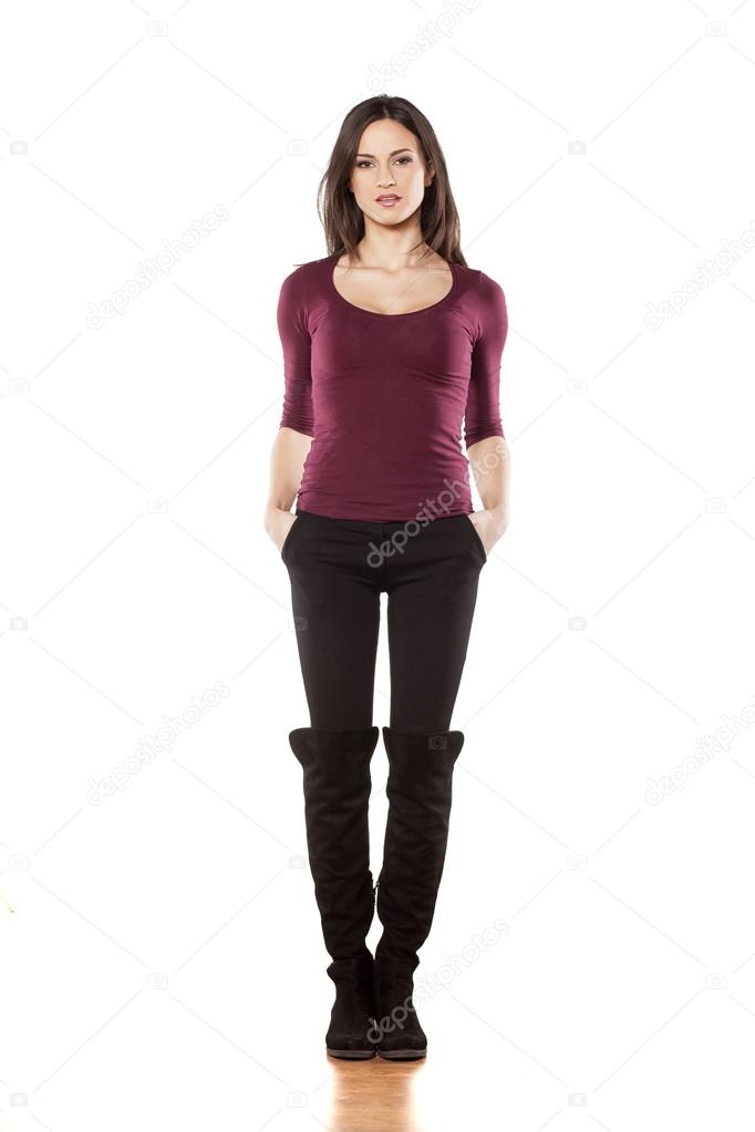 Woman in boots