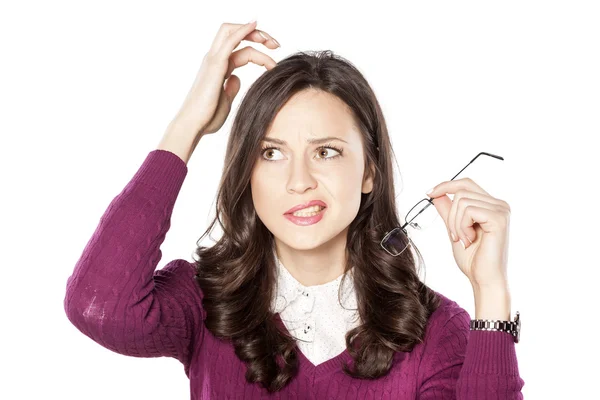 Thoughtful woman — Stock Photo, Image