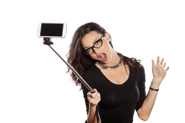 Pau de selfie — Fotografia de Stock