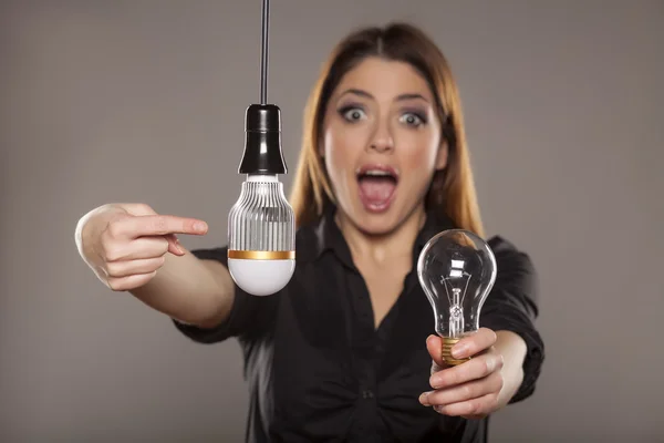 Old and new bulbs — Stock Photo, Image