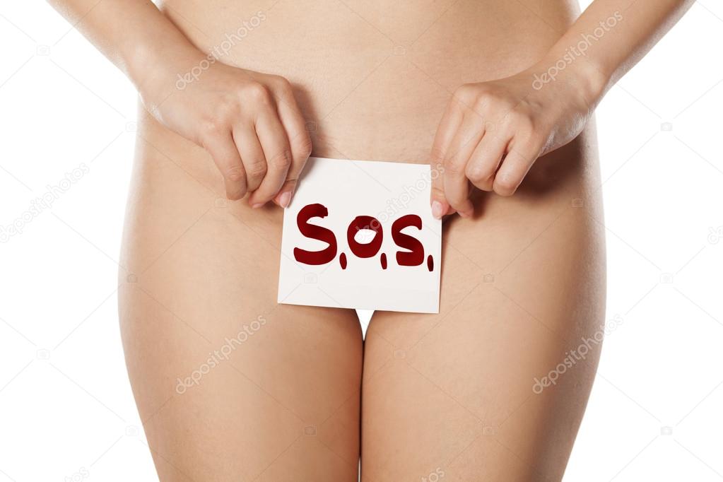 SOS message over vagina