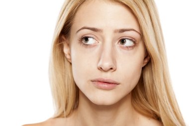 olmadan endişe sarışın makyaj