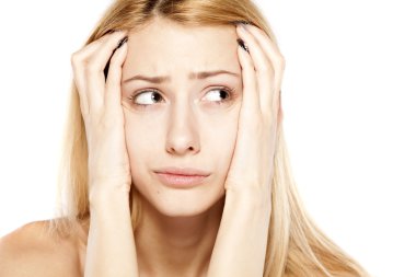 olmadan endişe sarışın makyaj