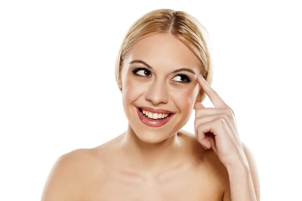 Smiling blonde — Stock Photo, Image