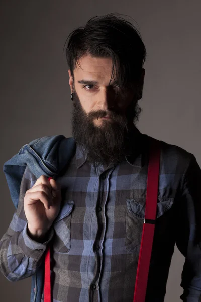 Homem com barba — Fotografia de Stock