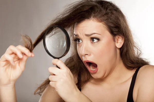 Пошкодженого волосся — стокове фото