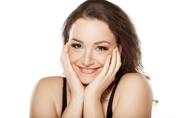 Mujer sonriente — Foto de Stock