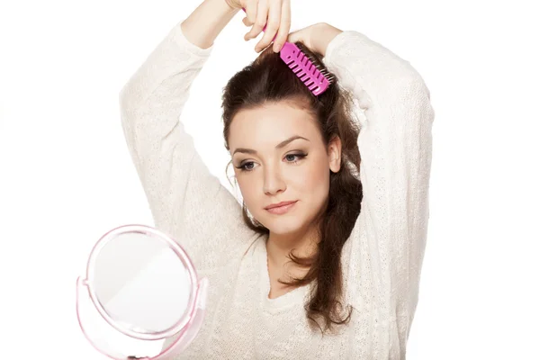 Hair combing — Stock Photo, Image