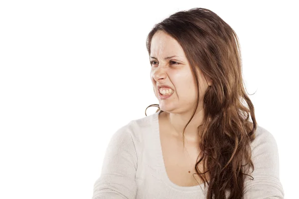 Mujer quisquillosa — Foto de Stock