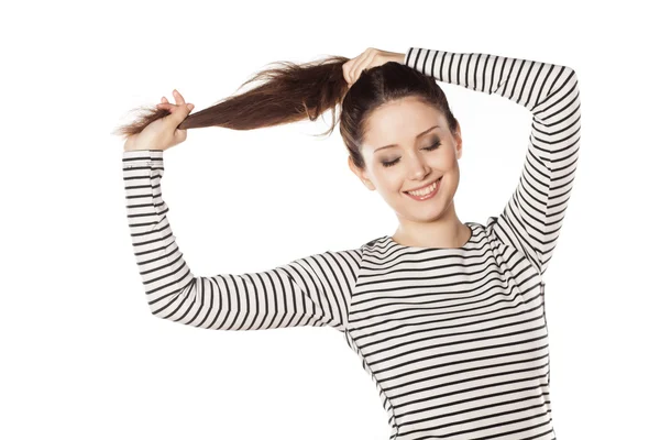 Adoro i miei capelli. — Foto Stock