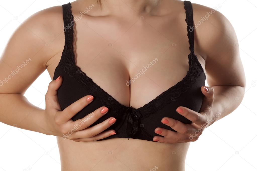 breasts in a bra