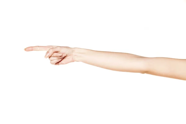 Finger pointing direction — Stock Photo, Image