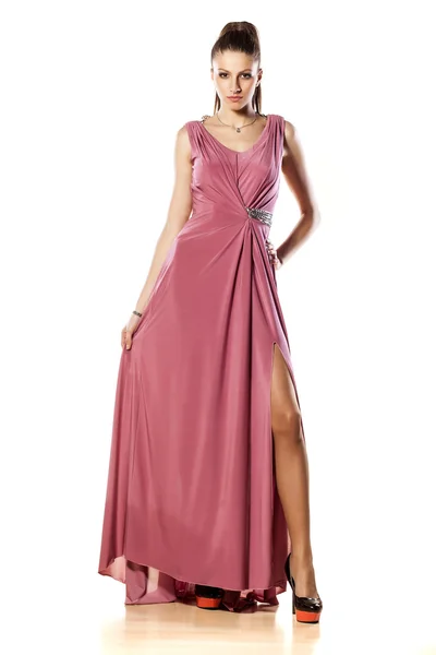 Long evening dress — Stock Photo, Image