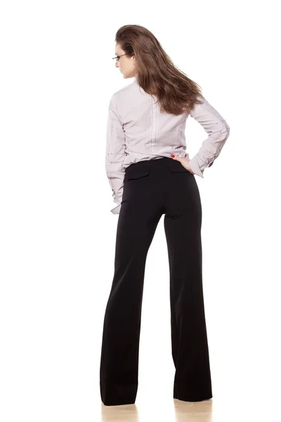 Business woman from behind — Stock Photo, Image