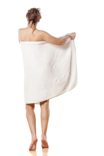 Sexy w ręcznik — Zdjęcie stockowe