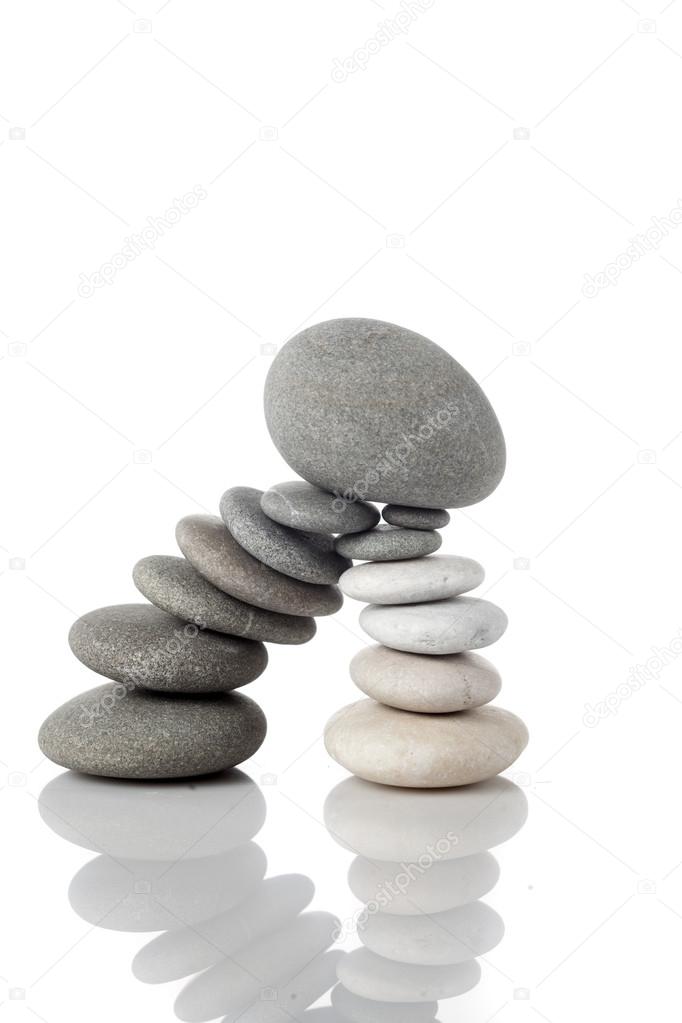 Balanced stack of stones