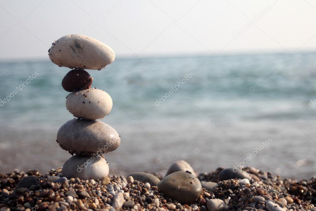 pile of balanced stones