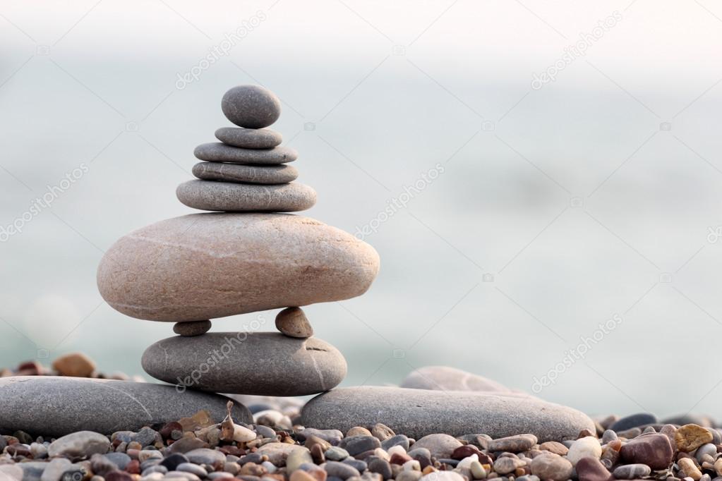 pile of balanced stones