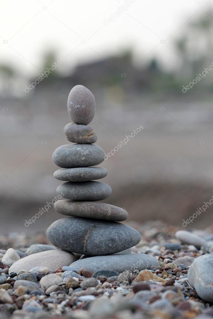 pile of balanced stones